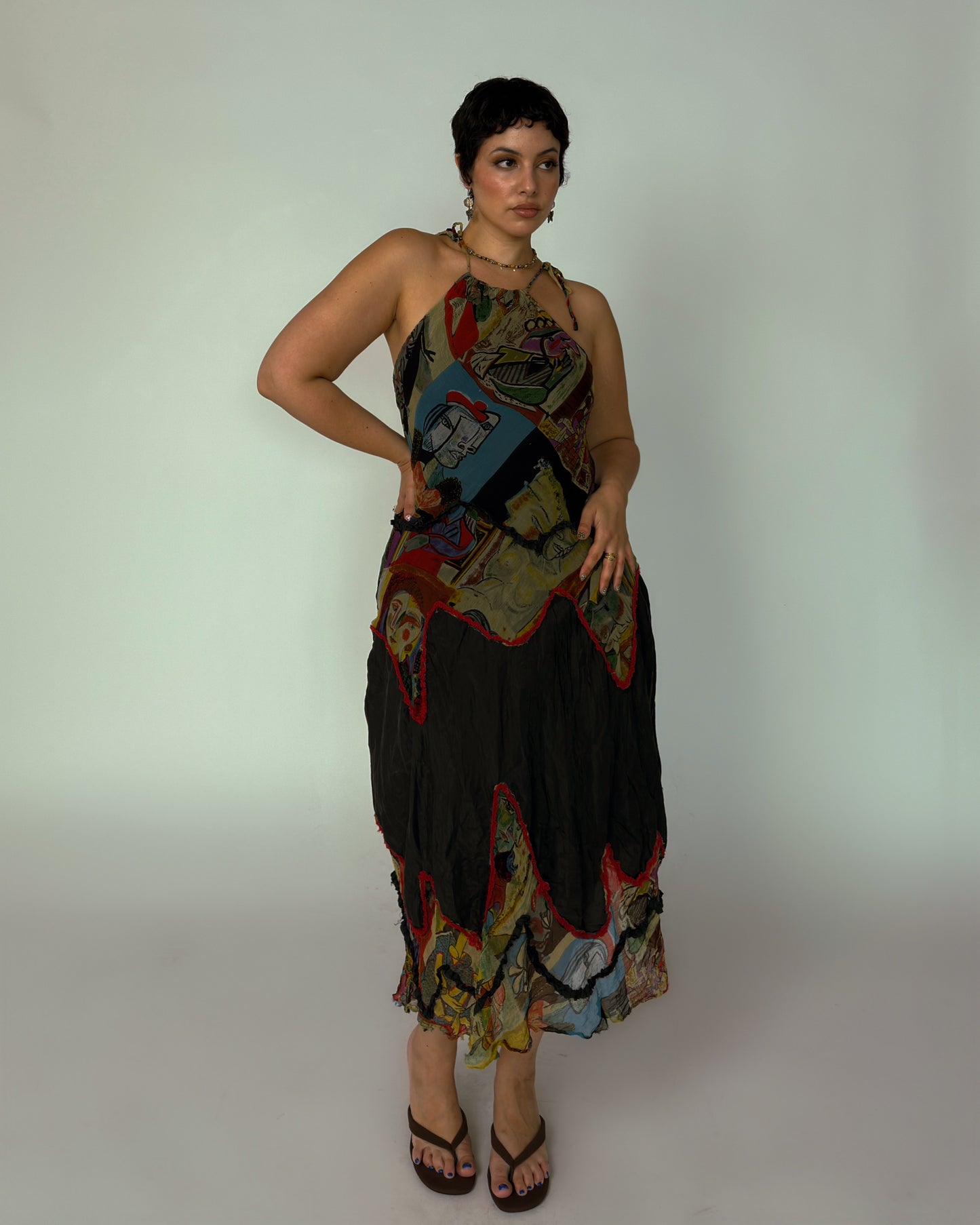 Vintage Pepe Arellano Silk Dress