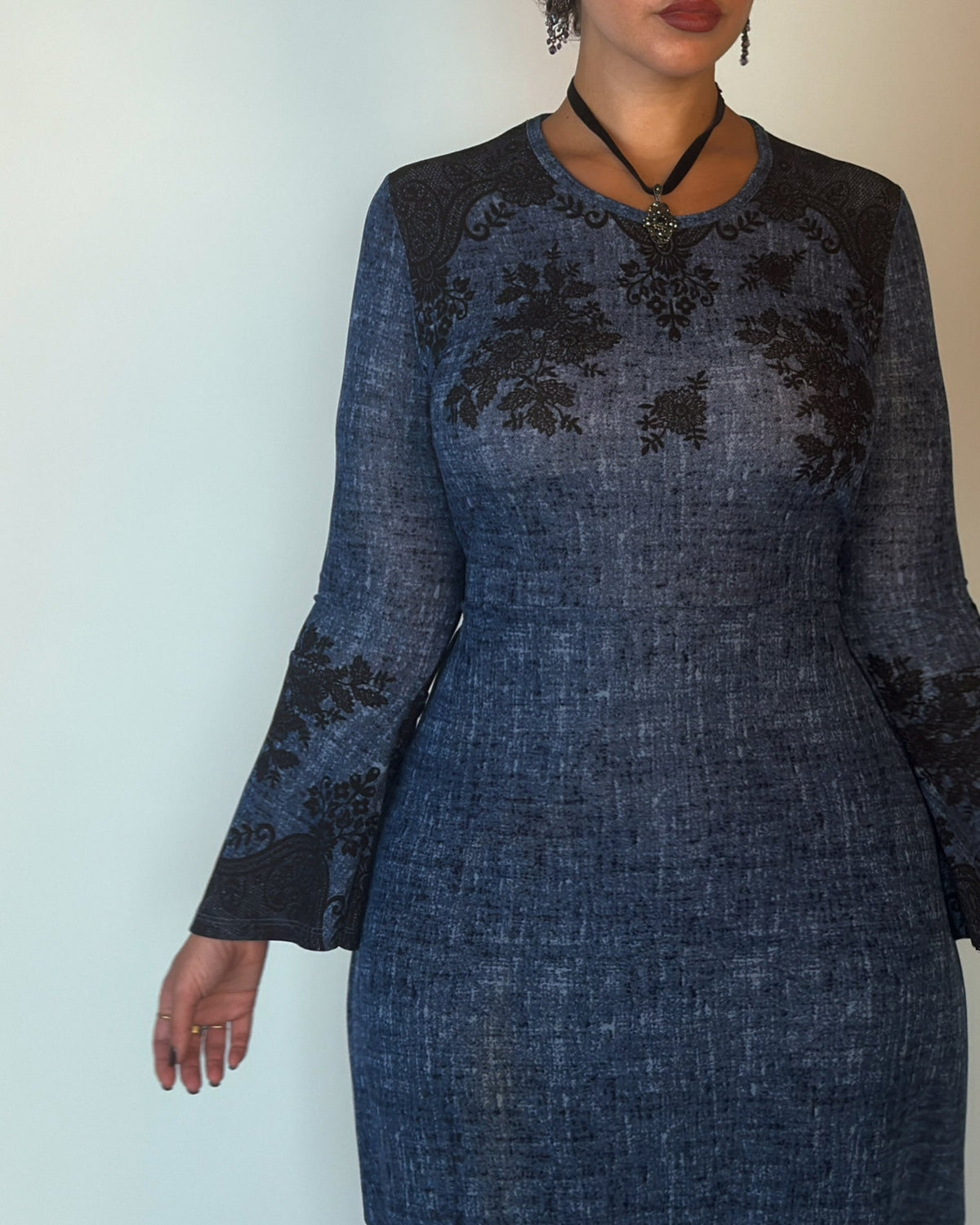 Blue Witchy Maxi Dress - M-XL