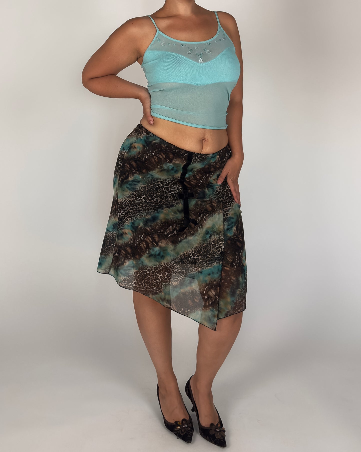 Leopard Midi Skirt - M-XL
