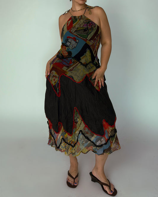 Vintage Pepe Arellano Silk Dress