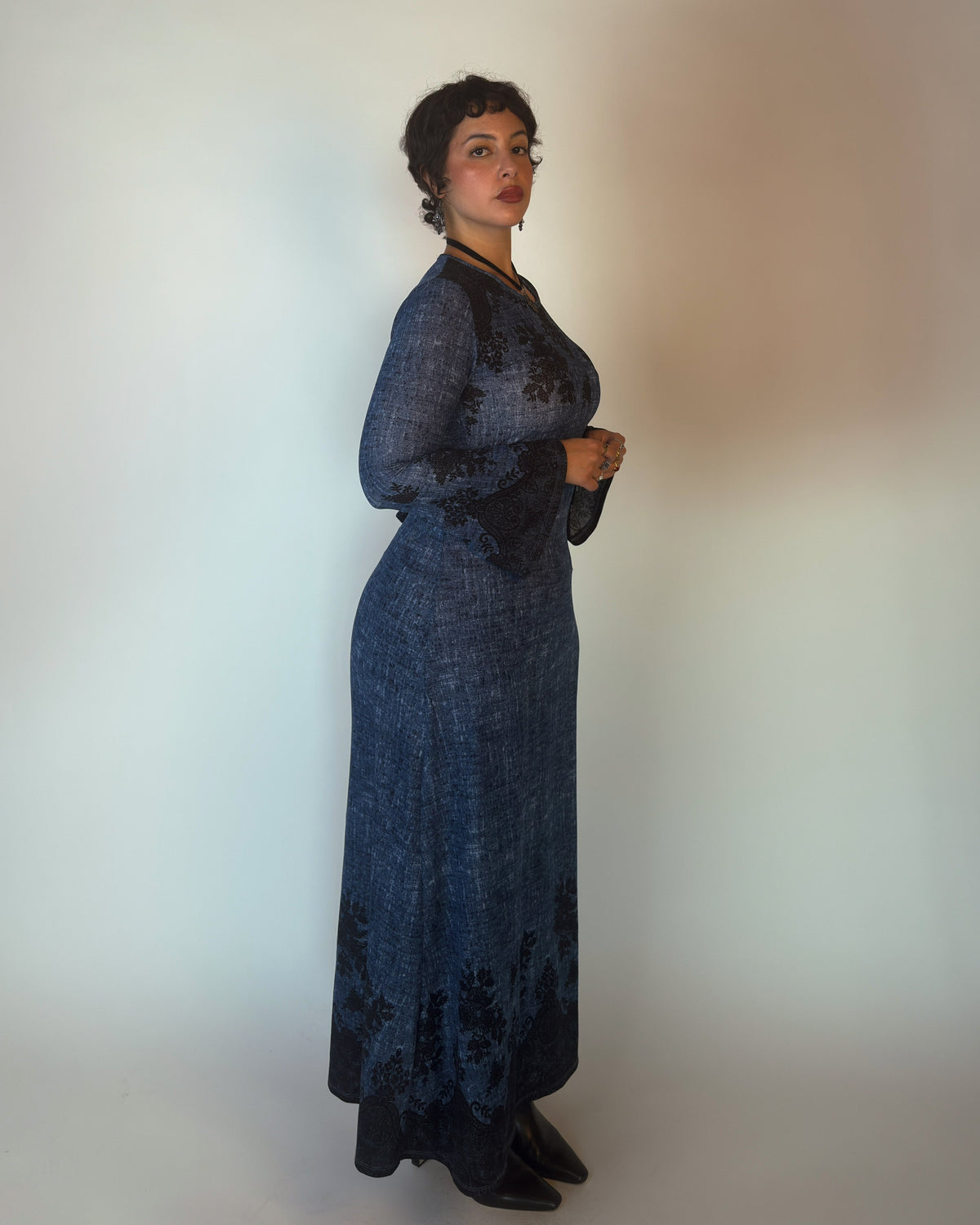 Blue Witchy Maxi Dress - M-XL