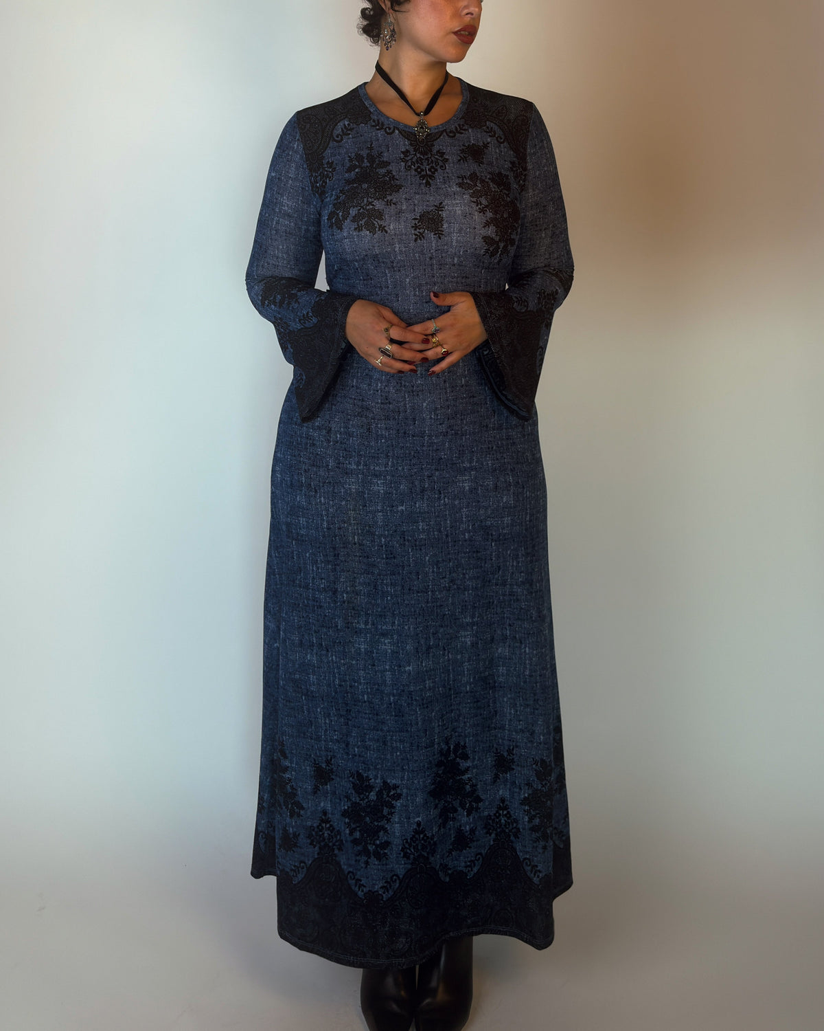 Blue Witchy Maxi Dress - M-XL
