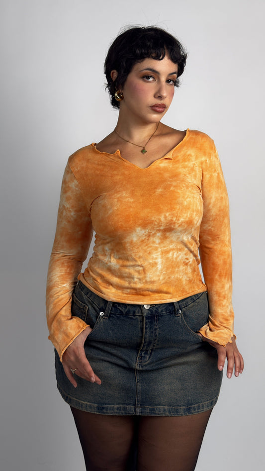 Orange Stretch Top - M/L