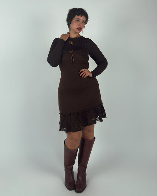Wool Knit Slip Dress - M/L