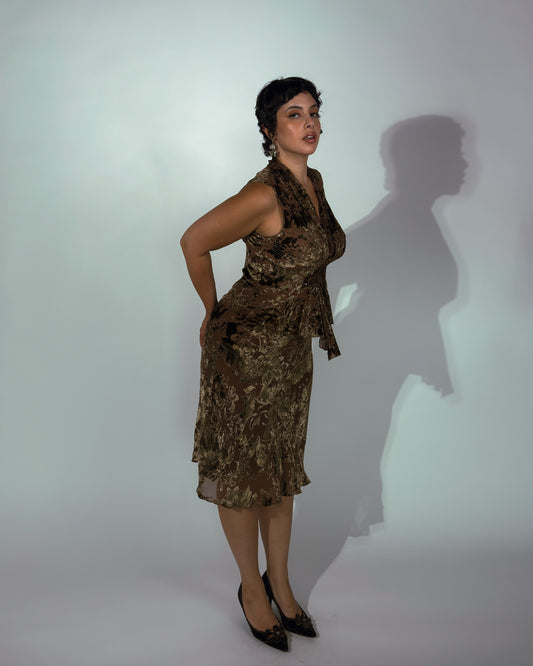 Vintage Renato Nucci Velvet Silk Blend Matching Set
