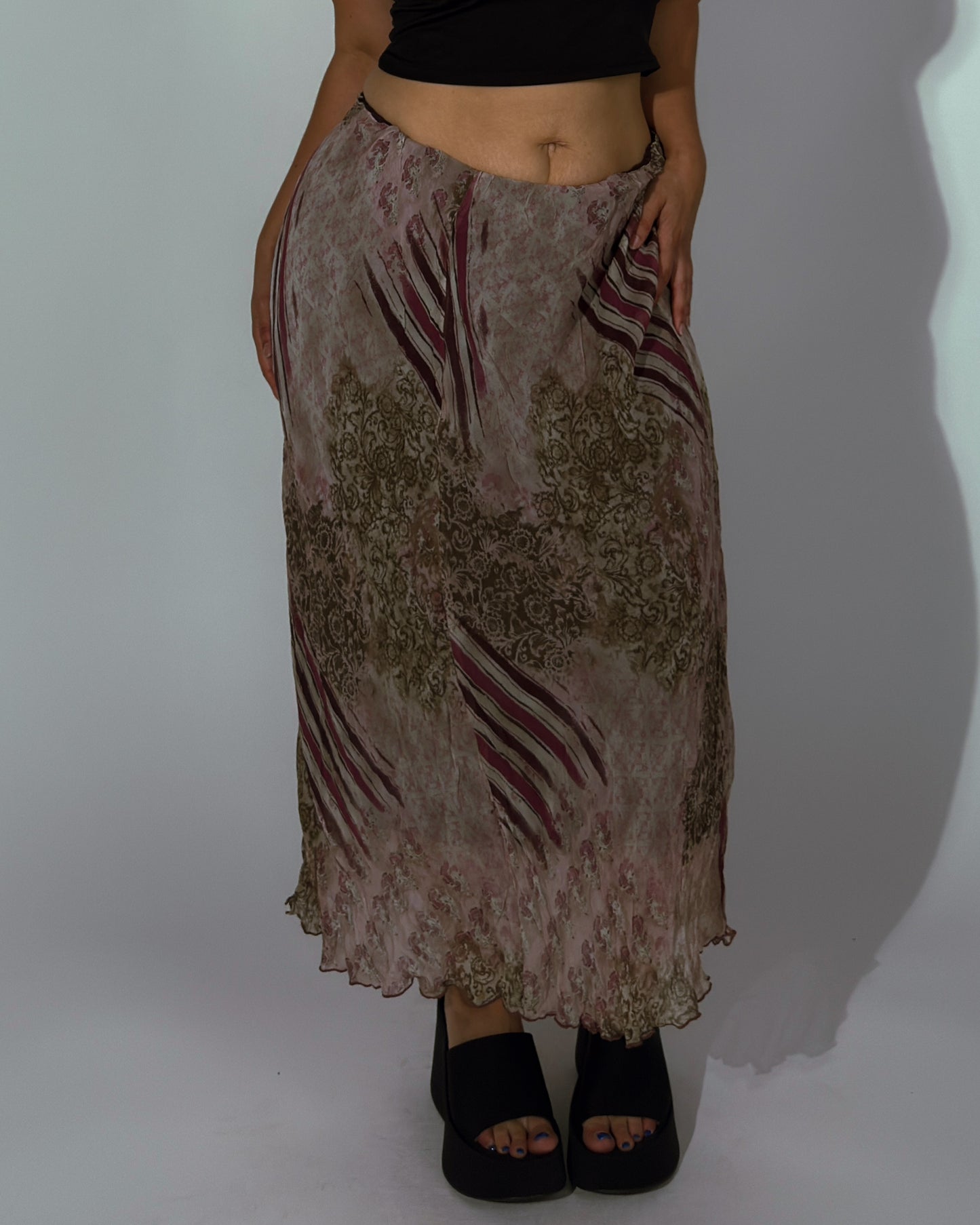 Vintage Italian Maxi Skirt - size XL/XXL