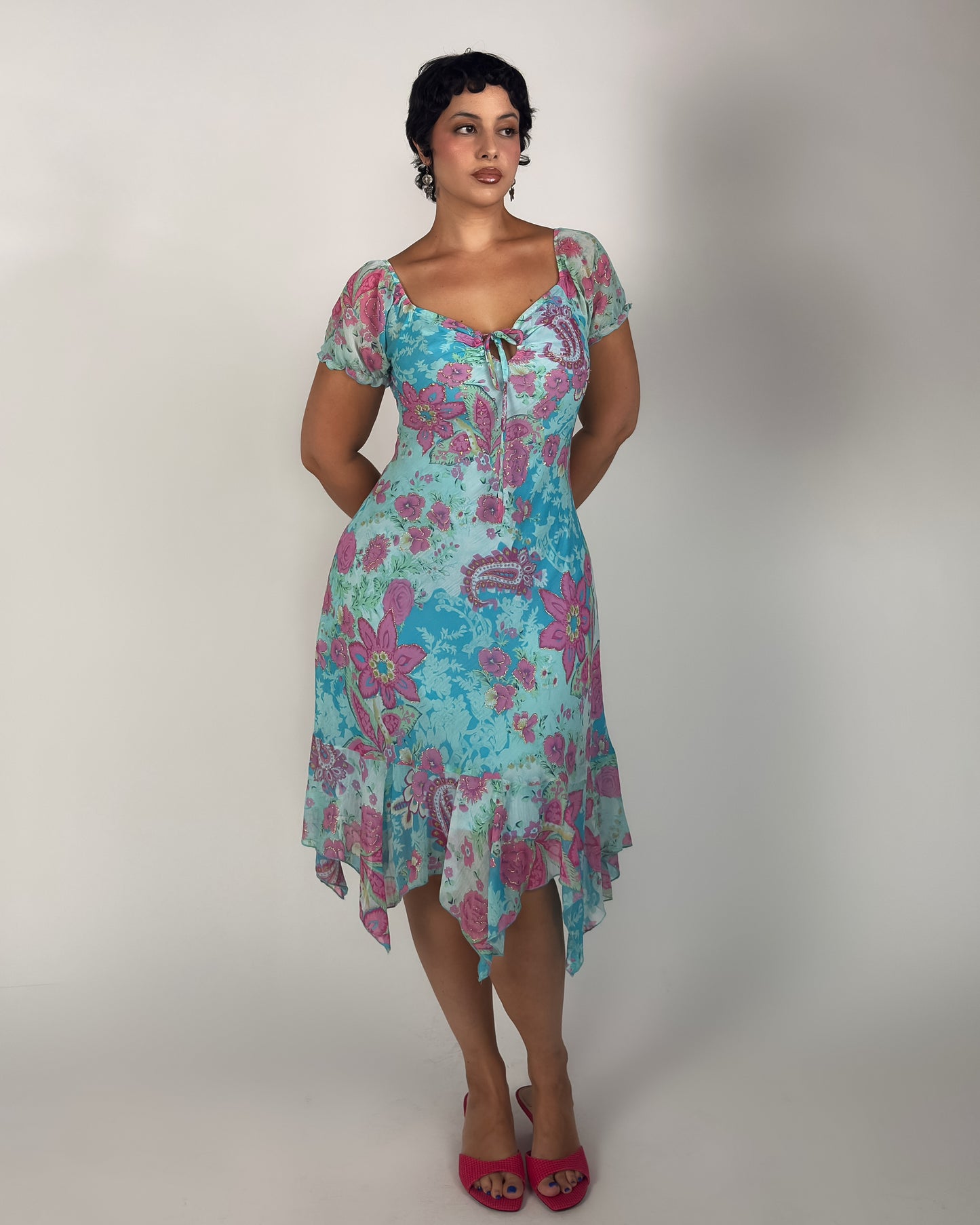 Silk Fairy Sequin Dress - M/L