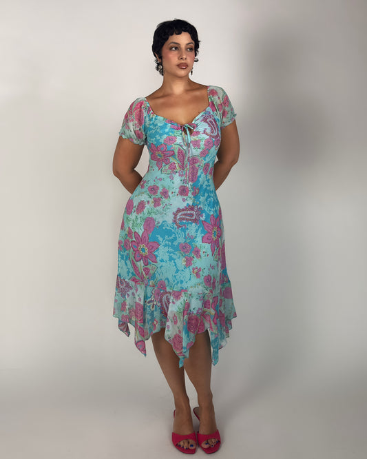 Silk Fairy Sequin Dress - M/L