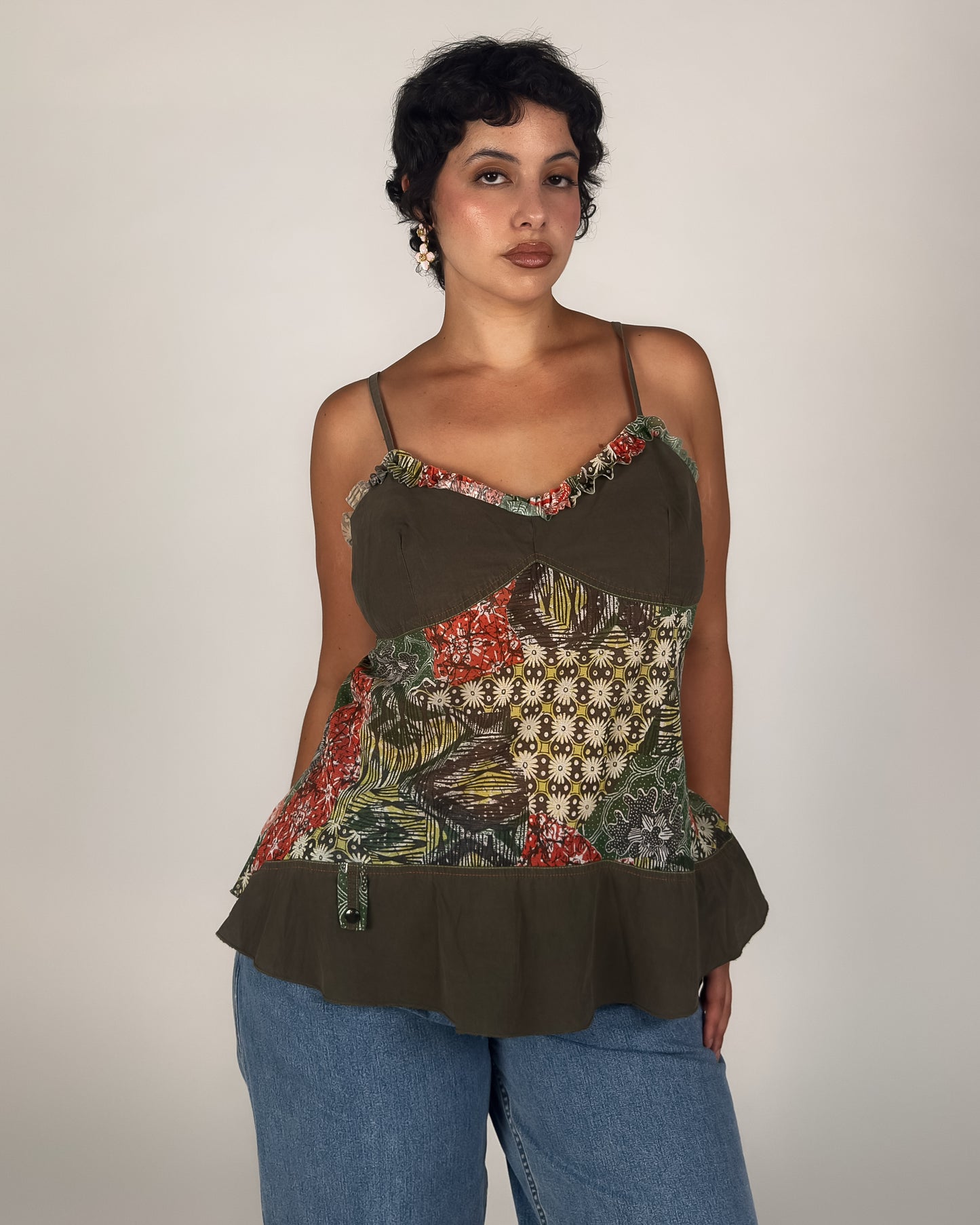 Green Floral Cami - M/L
