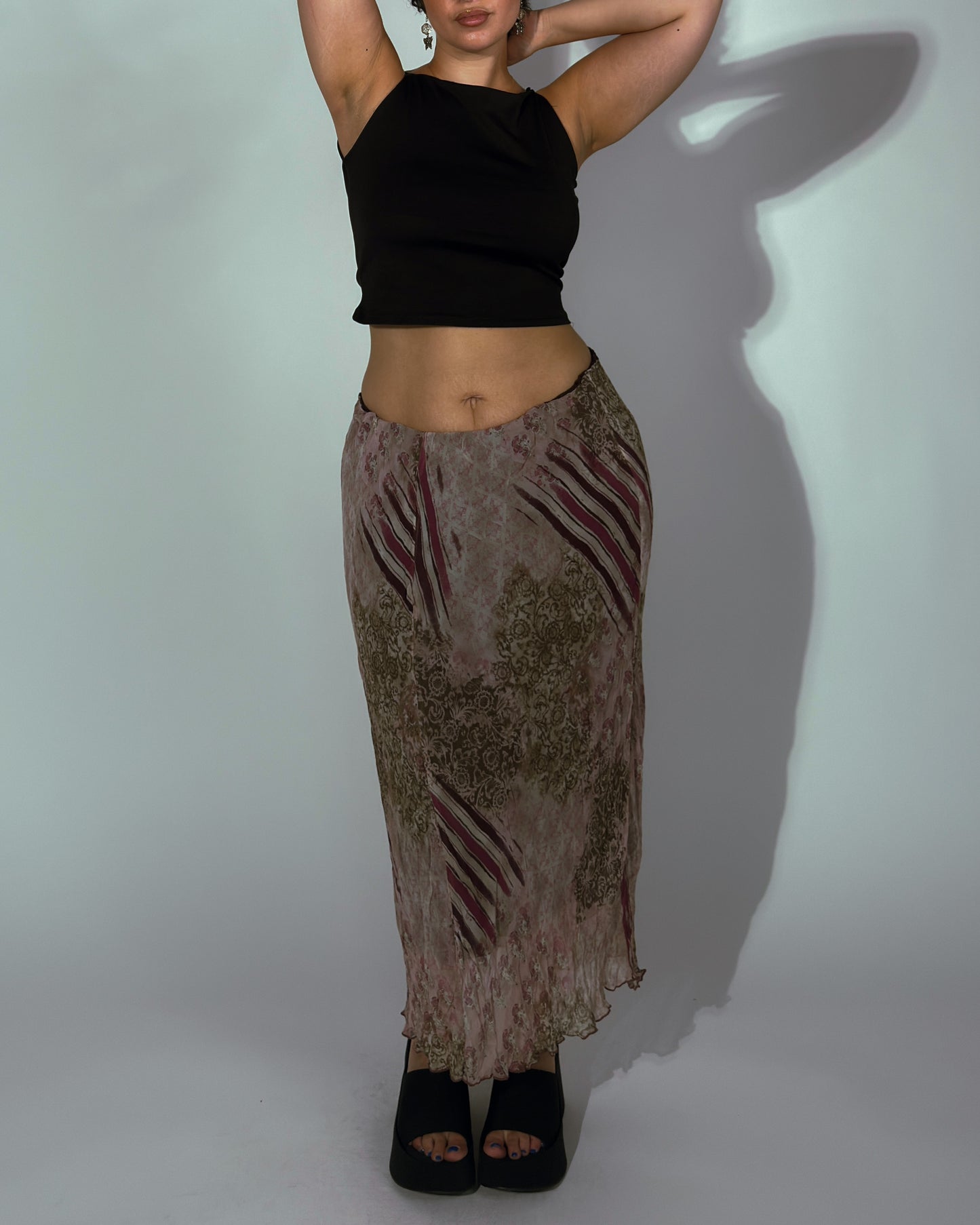 Vintage Italian Maxi Skirt - size XL/XXL
