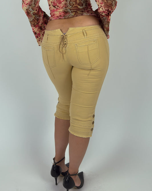 Cavalli Low-Rise Capri Pants - M/L