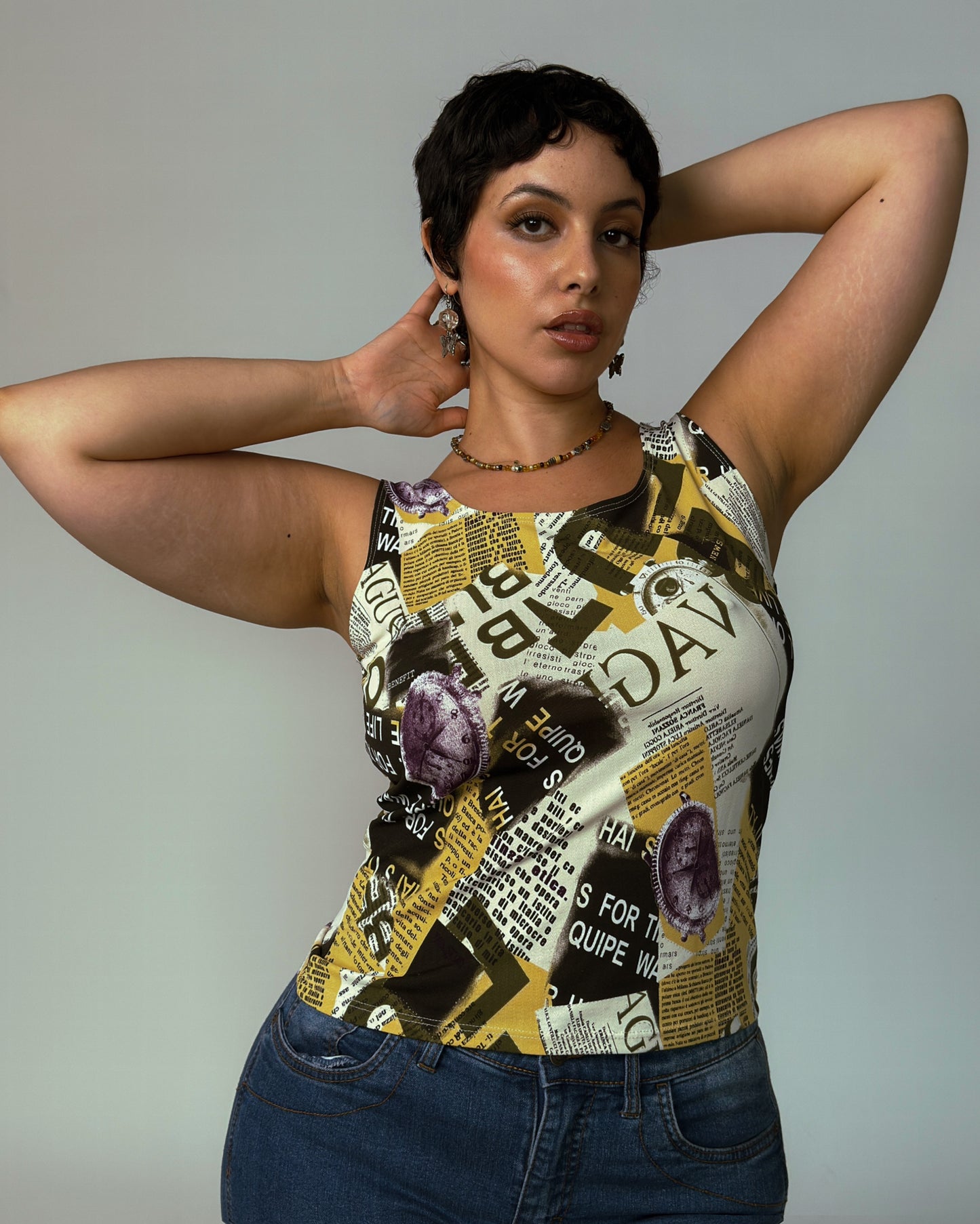 Vintage Patchwork Top - size M-XL