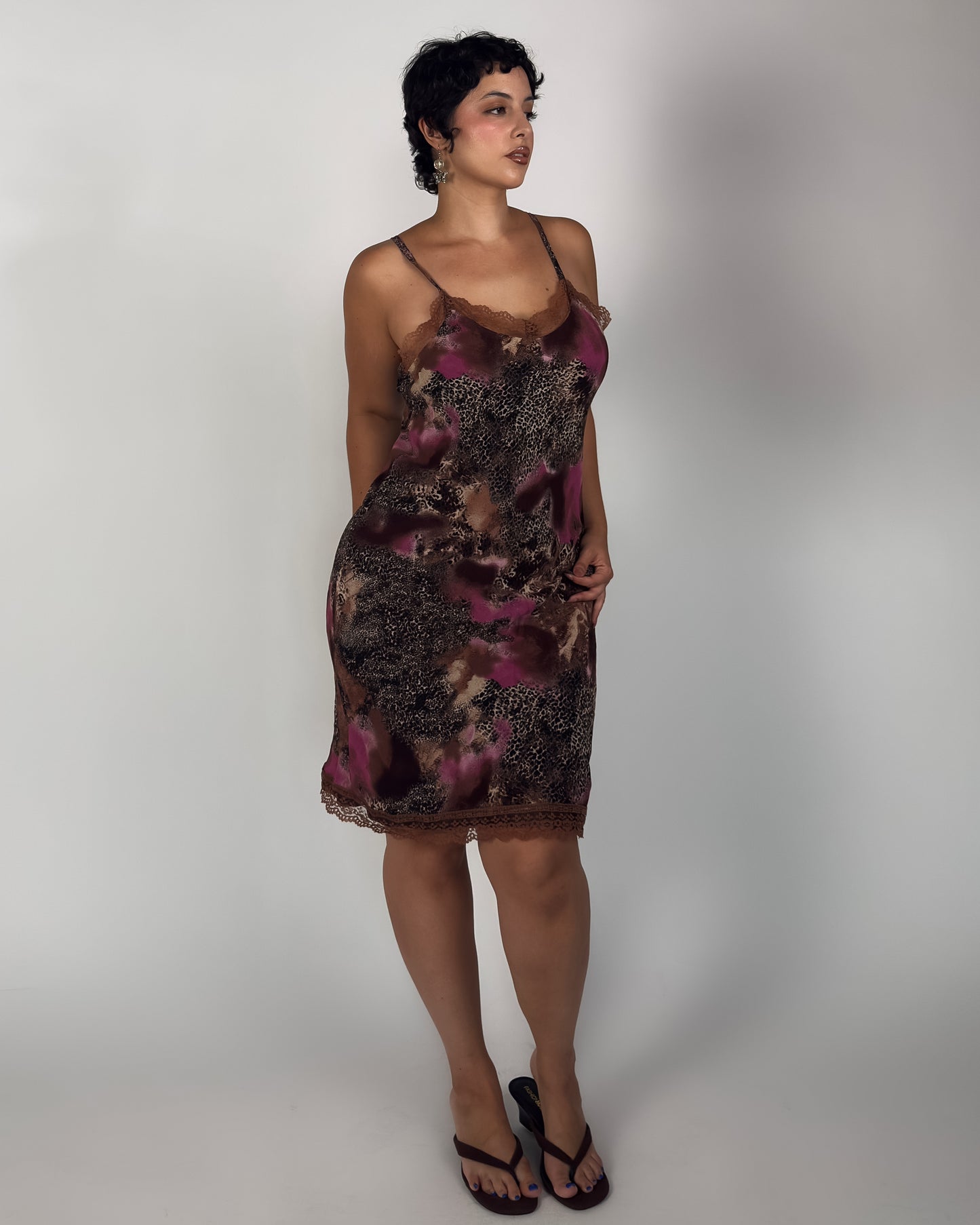 Lace Leopard Dress - L/XL