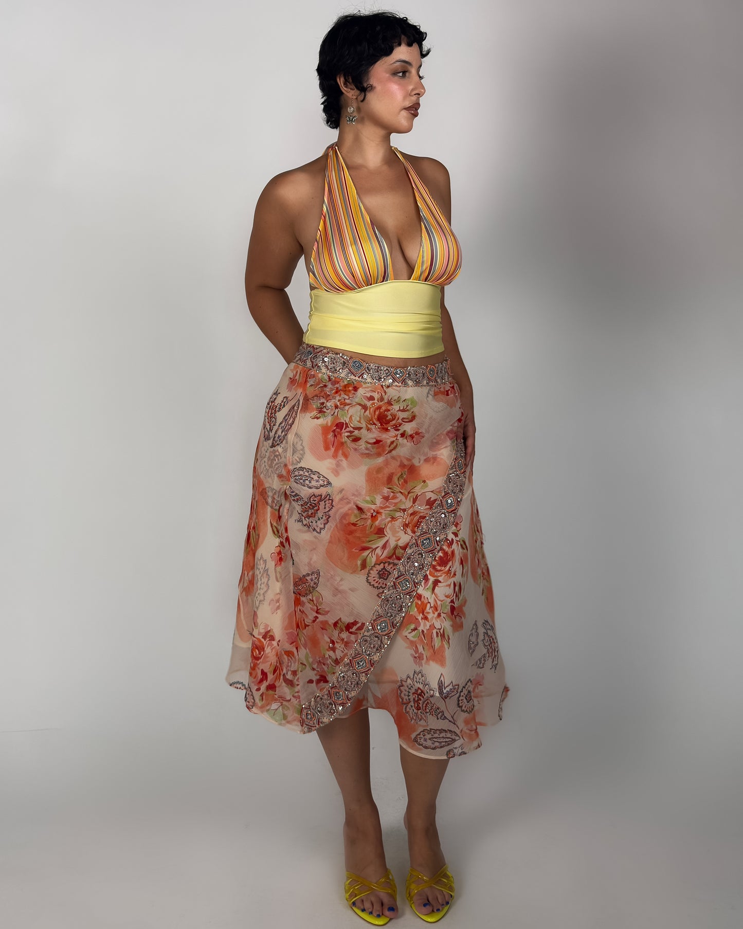 Derhy Beaded Skirt - L/XL