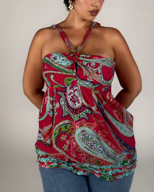 Paisley Halter Top - L/XL