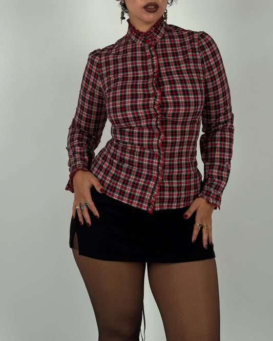 Vintage Pepe Jeans Top with Lace-Up Back - M/L