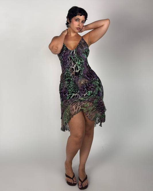 Silk Blend Stretch Dress - M-XL