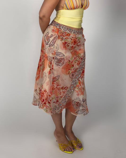 Derhy Beaded Skirt - L/XL