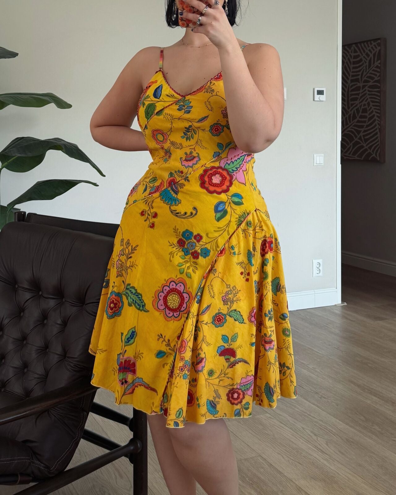 Vintage Rene Derhy Cotton Sundress – size M-L