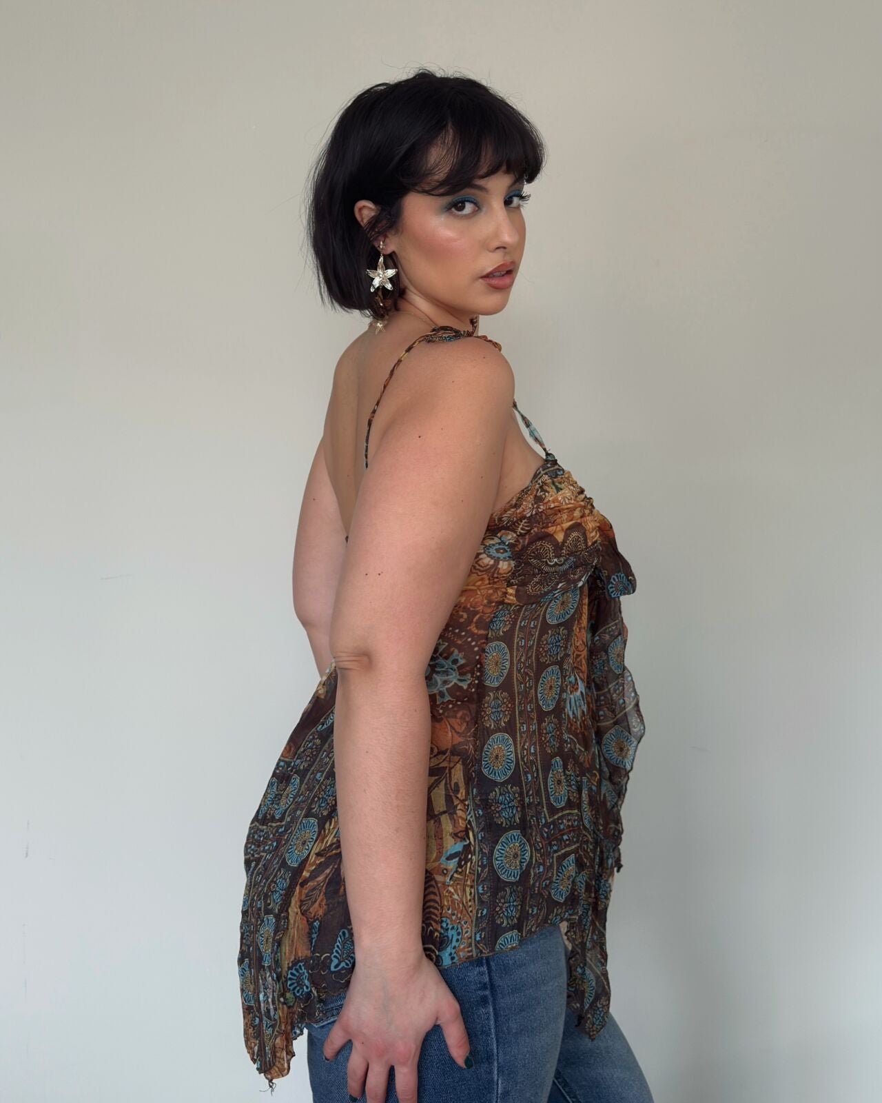 Boho Tie-Front Top