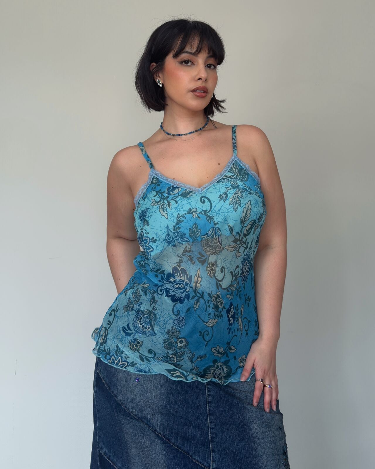 Turquoise Cami – size M-XL