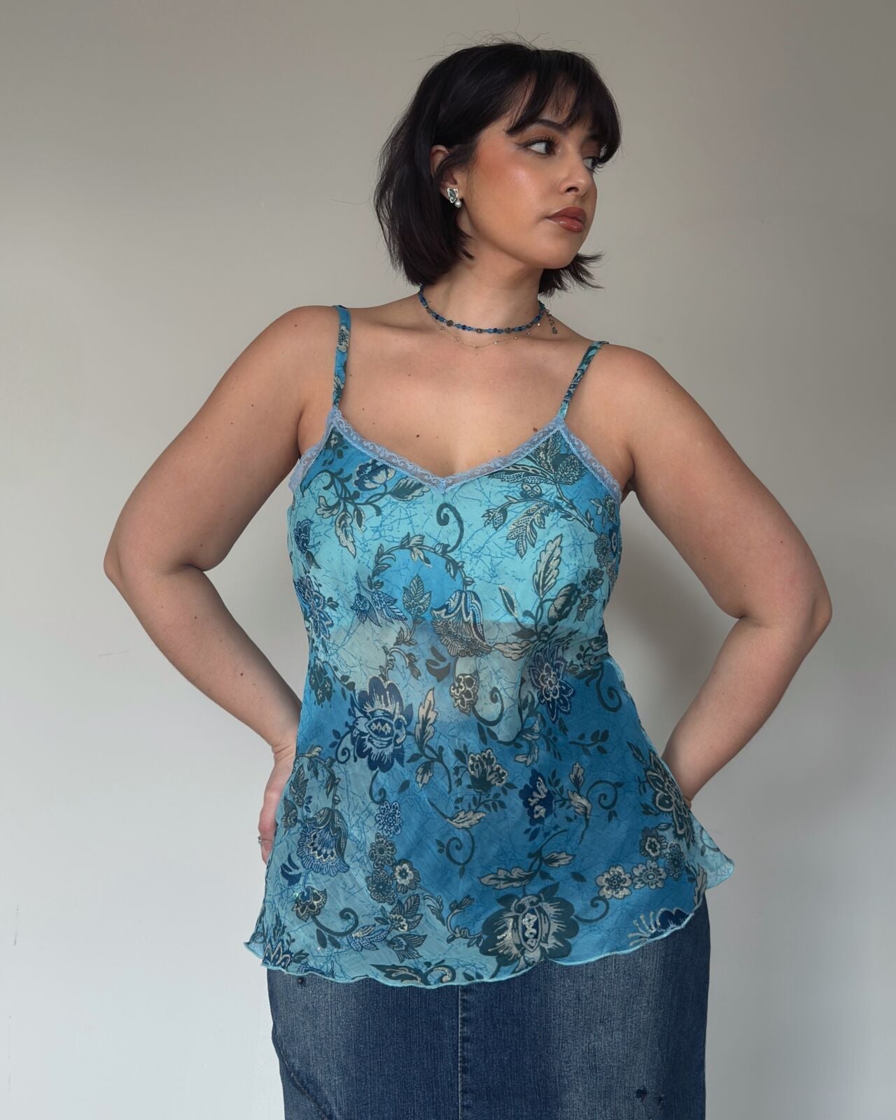 Turquoise Cami – size M-XL
