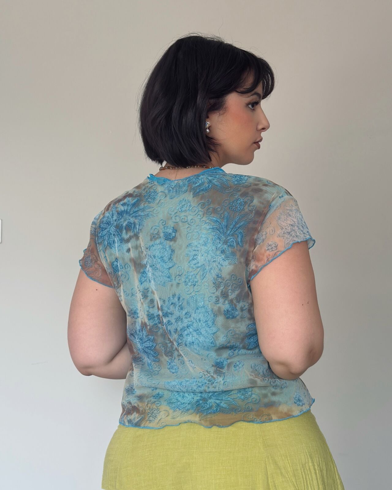 Y2K Mesh Top – size L-XL