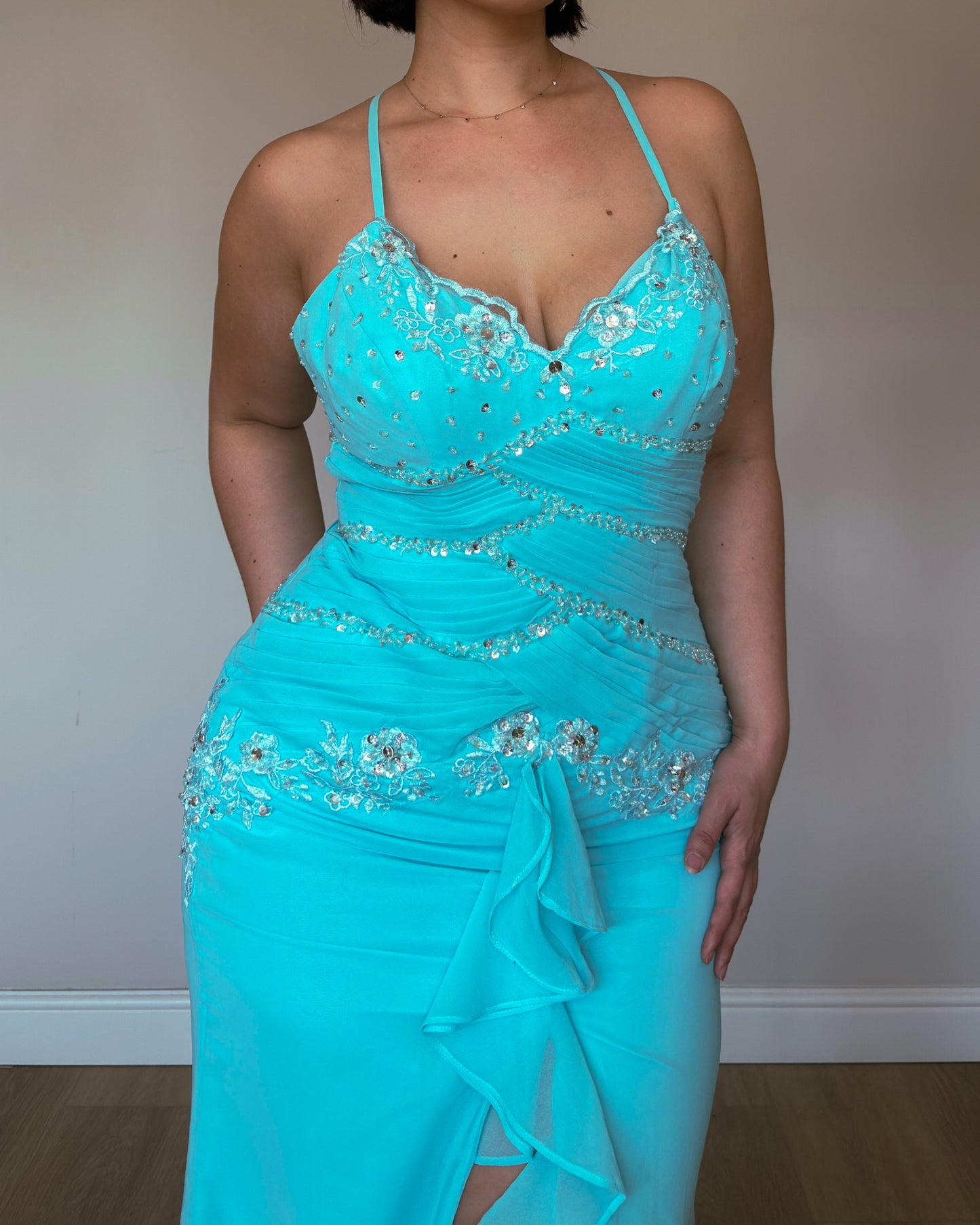 Aqua Siren Gown - size M/L