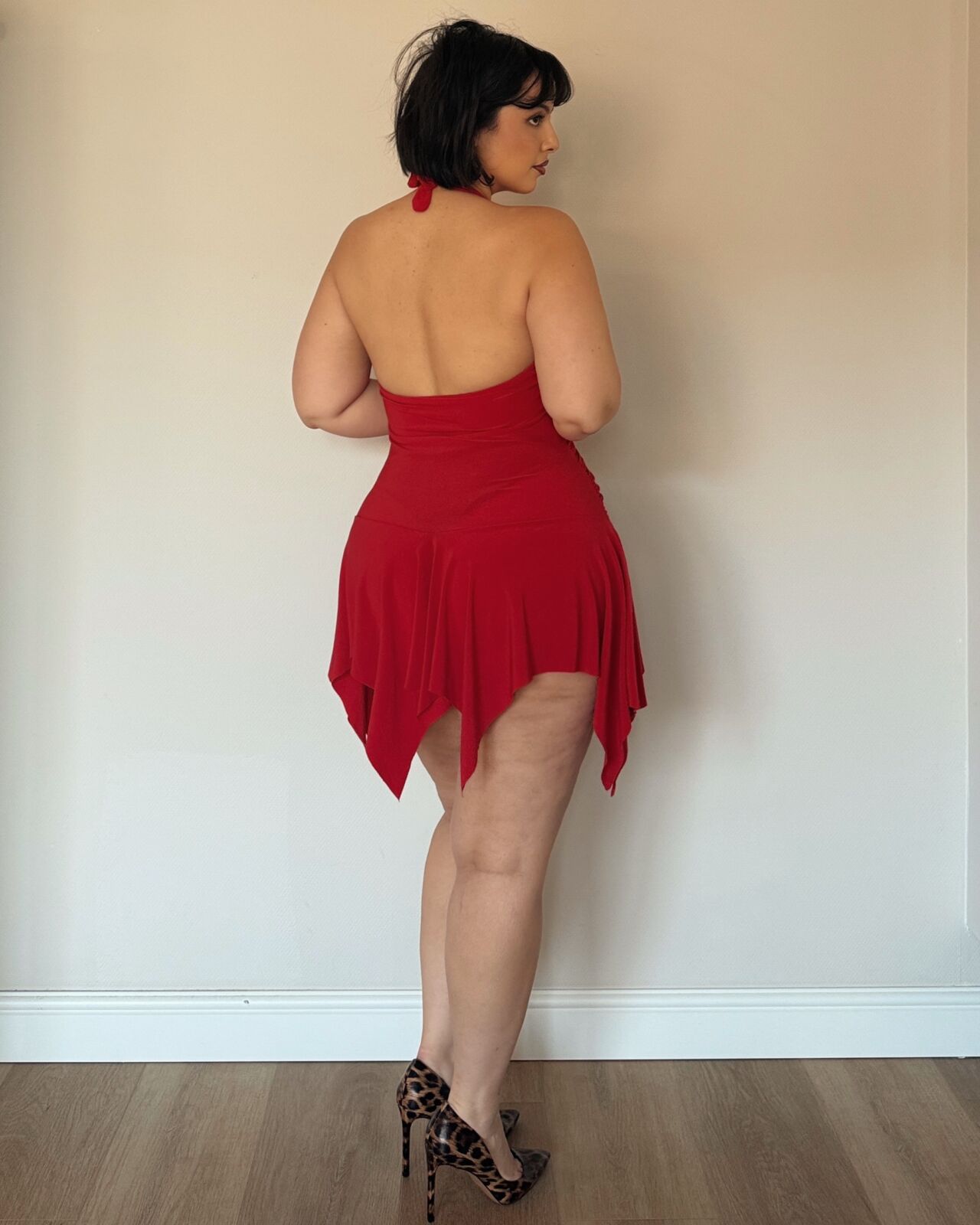 Red Halter Mini Dress