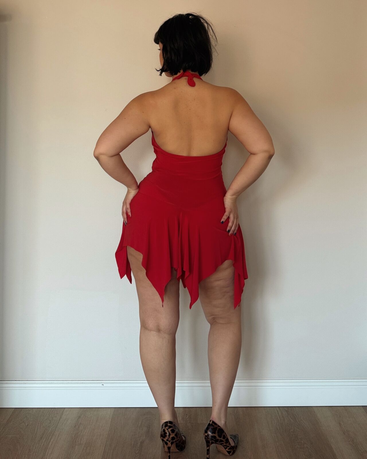 Red Halter Mini Dress